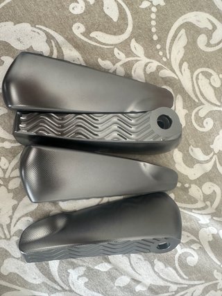 Estriberas Moto Vespa Grises