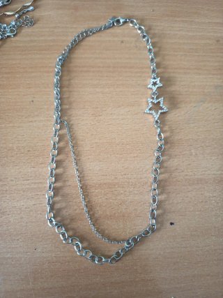 Colgante plata estrellas brillantes de shein