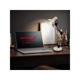 BRILONER lámpara escritorio orientable E14 beige
