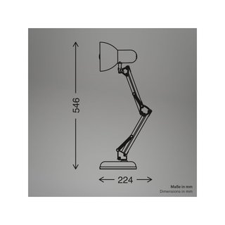 BRILONER lámpara escritorio orientable E14 beige