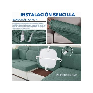 Ystyle funda sofá cojín elástico verde