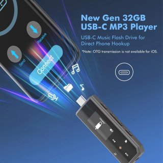 Reproductor MP3 32GB Bluetooth 5.3 Clip