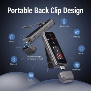Reproductor MP3 32GB Bluetooth 5.3 Clip
