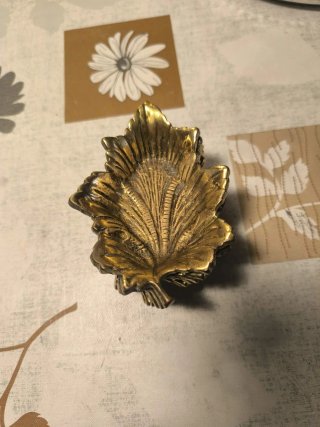 Ceniceros Vintage Hojas Bronce (Set de 6)