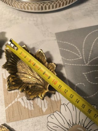 Ceniceros Vintage Hojas Bronce (Set de 6)
