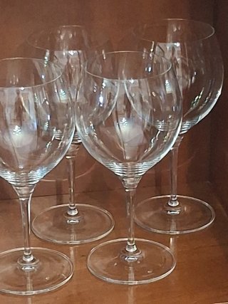 Copas de vino grandes de cristal