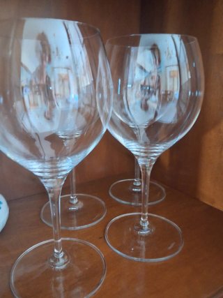 Copas de vino grandes de cristal