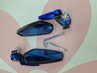 Espejos Laterales Moto Azul