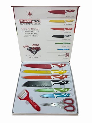 Juego 8 Cuchillos Swiss Touch