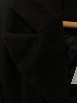 Black Blazer Cropped Coquette Chic Office...