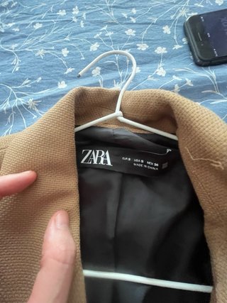 Blazer Zara Doble Botonadura Beige
