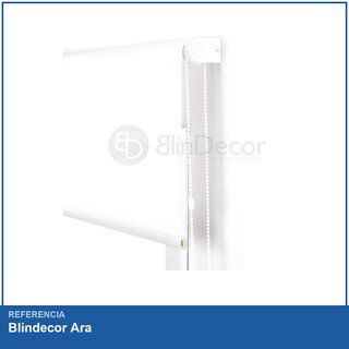 Blindecor Ara cortina enrollable blanca poliéster