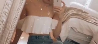 Conjunto Top Blanco y Falda Larga Rosa