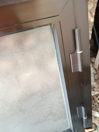 Conjunto ventanas aluminio y cristal simple