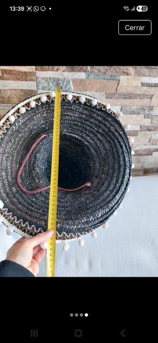 Gorro Mexicano Sombrero Negro