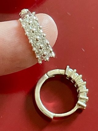 Pendientes Aro Plata 925 Circonitas