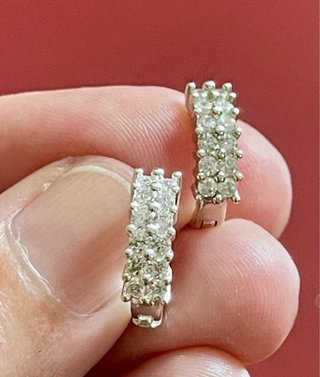 Pendientes Aro Plata 925 Circonitas