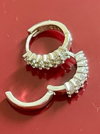 Pendientes Aro Plata 925 Circonitas