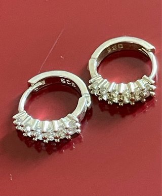 Pendientes Aro Plata 925 Circonitas