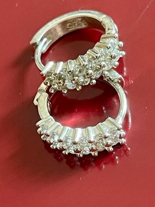 Pendientes Aro Plata 925 Circonitas