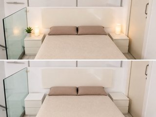 Cabecero cama 150cm lacado blanco moderno