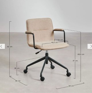 Silla de escritorio SKLUM con ruedas