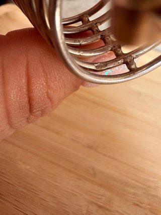 Anillo Plata 925 con Piedras nacar