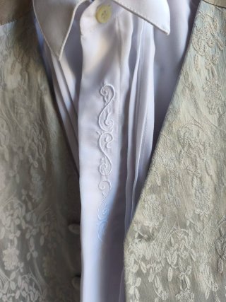 Traje de niño gris