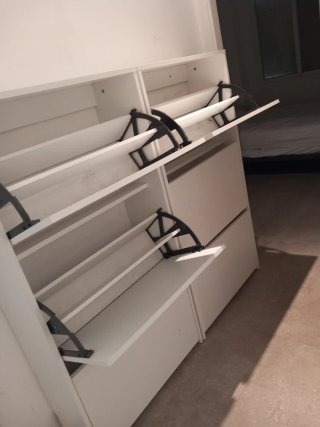 Zapatero BAKHUSE 3 compartimentos blanco