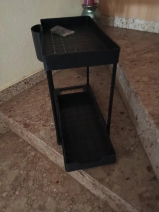 Estantería organizadora negra