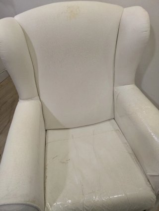 Sillón de lactancia blanco
