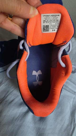Zapatillas Under Armour Mujer Azul/Naranja