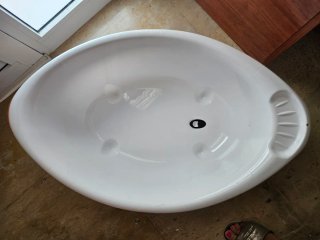 Bañera Bebé Pato Blanca y Naranja