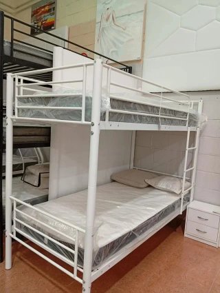 Litera Individual Metal Blanca