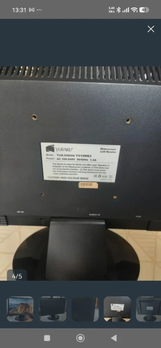 Pantalla Yuraku 19 Ordenador