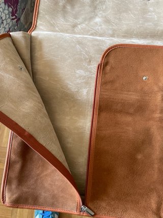 Porta camicie in velluto marrone