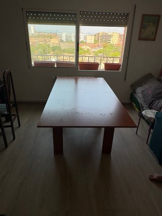 Mesa extensible roble 90x90 a 180cm