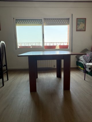 Mesa extensible roble 90x90 a 180cm