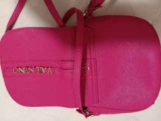 Borsa a tracolla fucsia Valentino