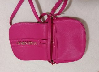 Borsa a tracolla fucsia Valentino