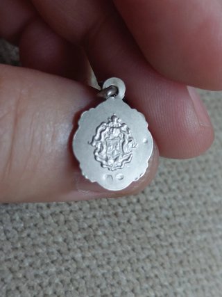Medallita Virgen del Rocío 1980 Plata