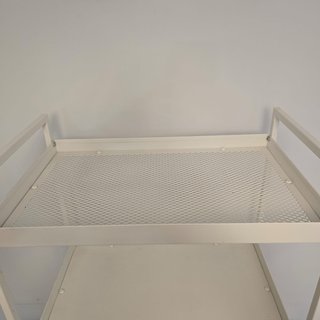 Carrito Estantería Metálico Blanco