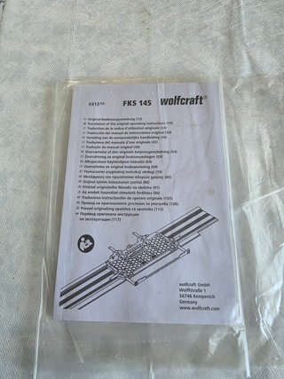Wolfcraft FKS 145 Guía Sierra Circular