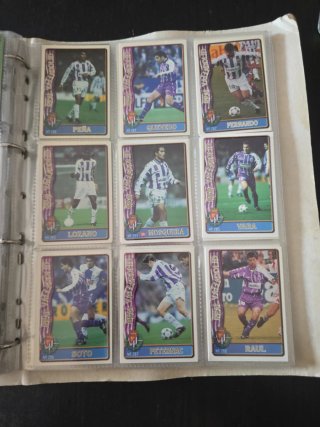 Cromos Fútbol Real Valladolid. MUNDI CROMO 96-97