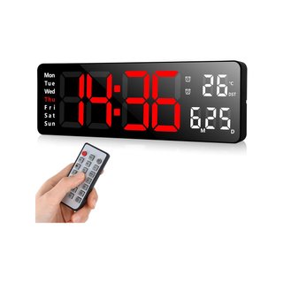 Fuloon reloj digital pared 13" USB LED