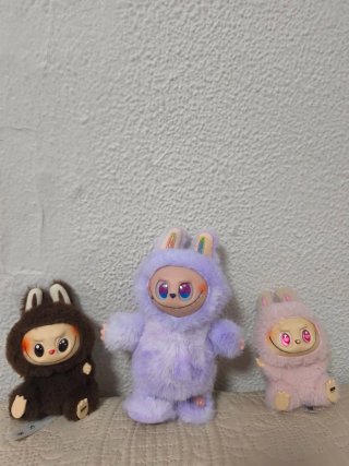 Lote 3 muñecos Labubu