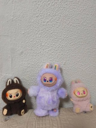 Lote 3 muñecos Labubu