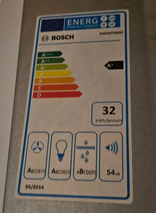 Campana Extractora Bosch Cristal Blanco - impecabl