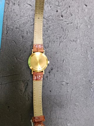 Reloj Junghans Oro con Correa Marrón