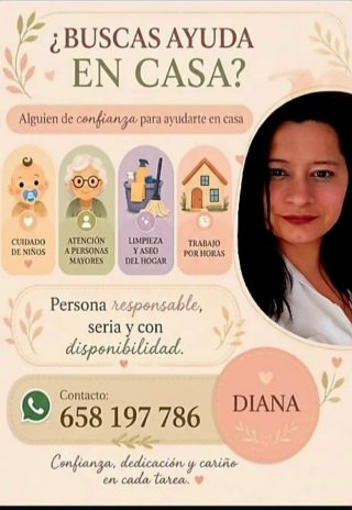 Me ofrezco como cuidadora por horas